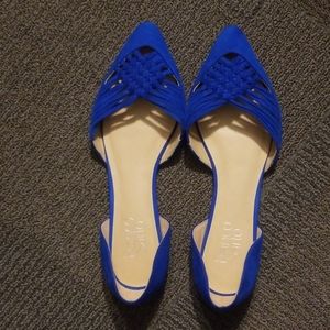Franco Sarto woven Sariah d'orsay flats